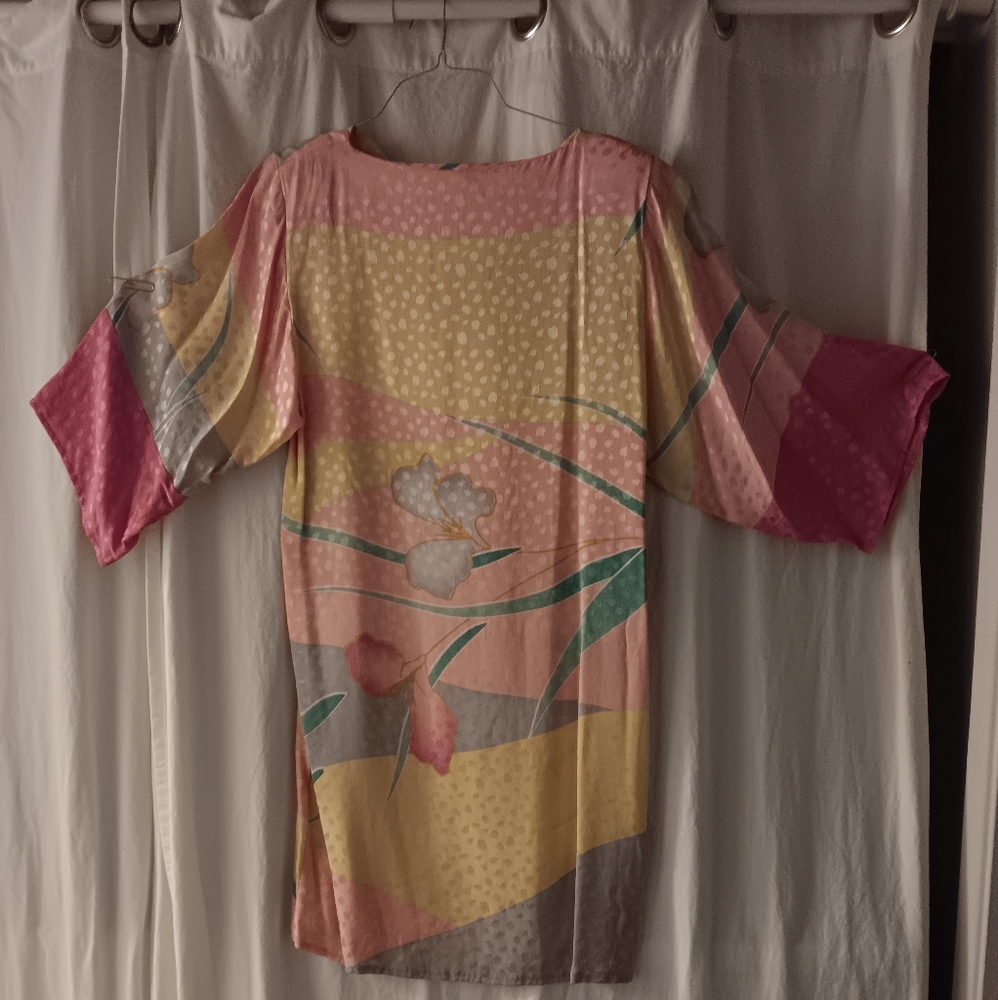 Vintage Flora Kung Silk Dress